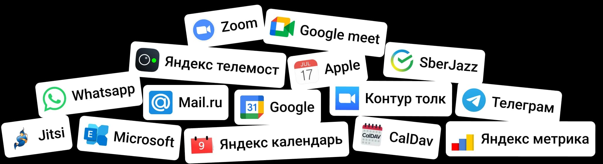 Список вендоров с которыми есть интеграция