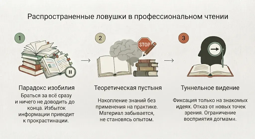 Три распространенные ошибки при чтении профессиональной литературы