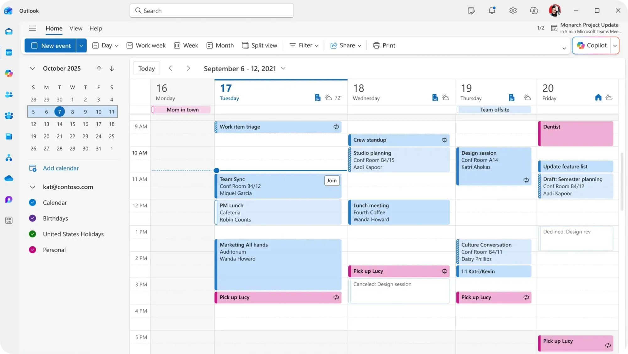Microsoft Calendar. Источник: https://apps.microsoft.com/detail/9nrx63209r7b?hl=ru-RU&gl=US
