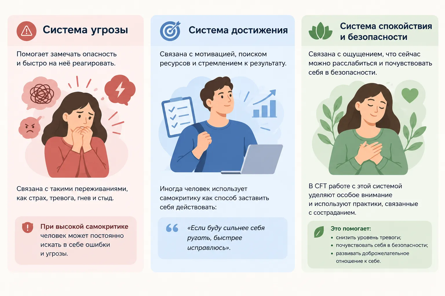 Три системы эмоциональной регуляции от клинического психолога Пола Гилберта