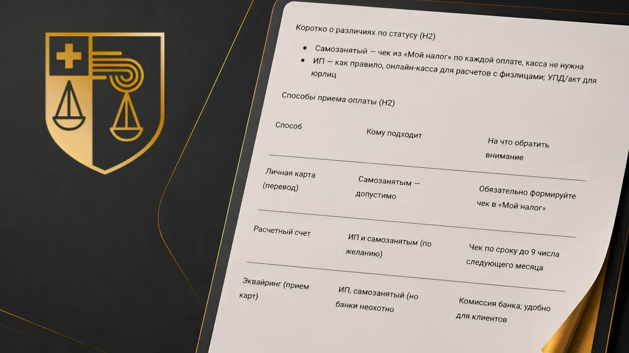 Урок 5. Документы оплаты для помогающего практика
